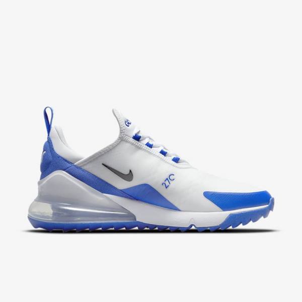 Nike Air Max 270 G Golfschoenen Dames Wit Blauw Platina Zwart | NK654YGW