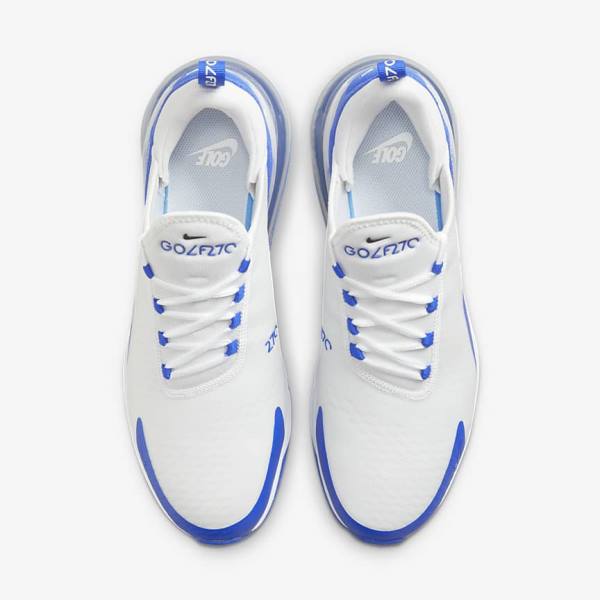 Nike Air Max 270 G Golfschoenen Dames Wit Blauw Platina Zwart | NK654YGW