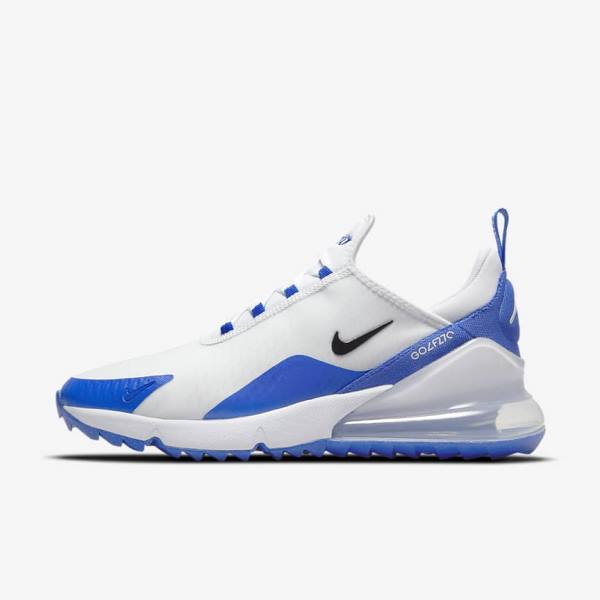 Nike Air Max 270 G Golfschoenen Dames Wit Blauw Platina Zwart | NK654YGW