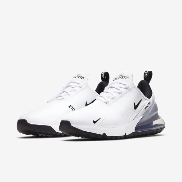 Nike Air Max 270 G Golfschoenen Dames Wit Platina Zwart | NK820SJH