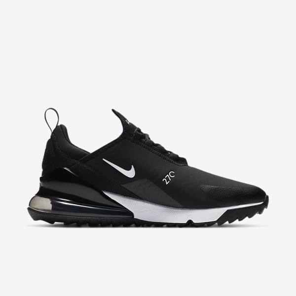 Nike Air Max 270 G Golfschoenen Dames Zwart Wit | NK684ZLM