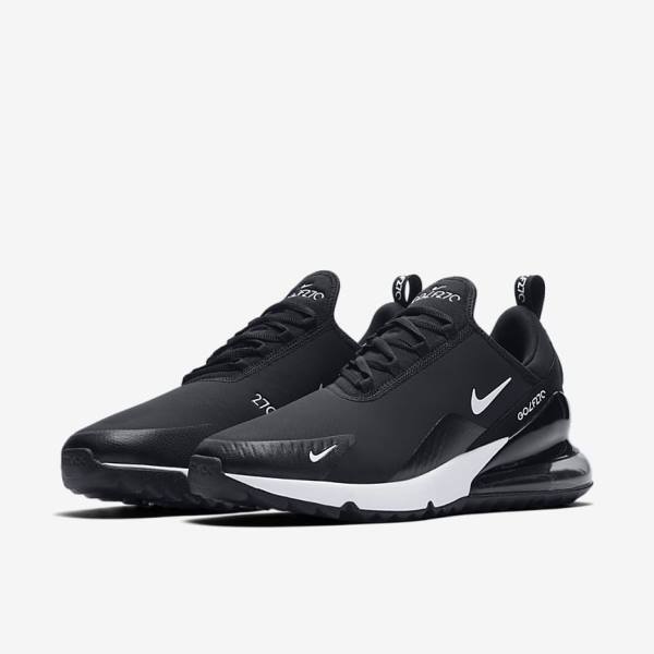 Nike Air Max 270 G Golfschoenen Dames Zwart Wit | NK684ZLM