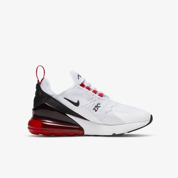 Nike Air Max 270 Older Sneakers Kinderen Wit Zwart Rood Grijs | NK803KXZ