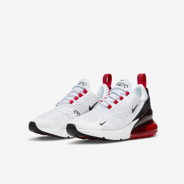 Nike Air Max 270 Older Sneakers Kinderen Wit Zwart Rood Grijs | NK803KXZ