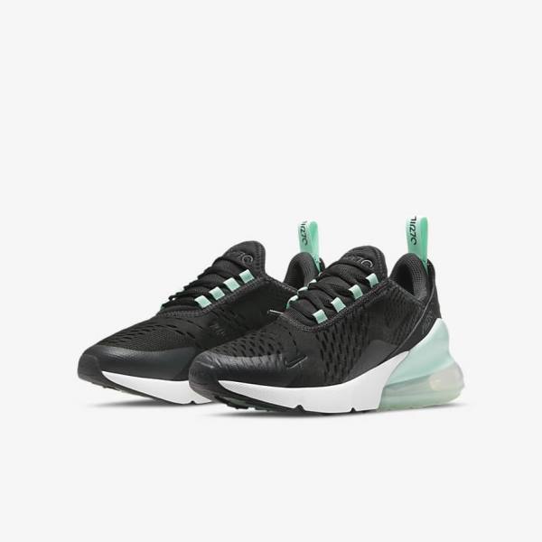 Nike Air Max 270 Older Sneakers Kinderen Wit Mintgroen Zwart | NK927AUS