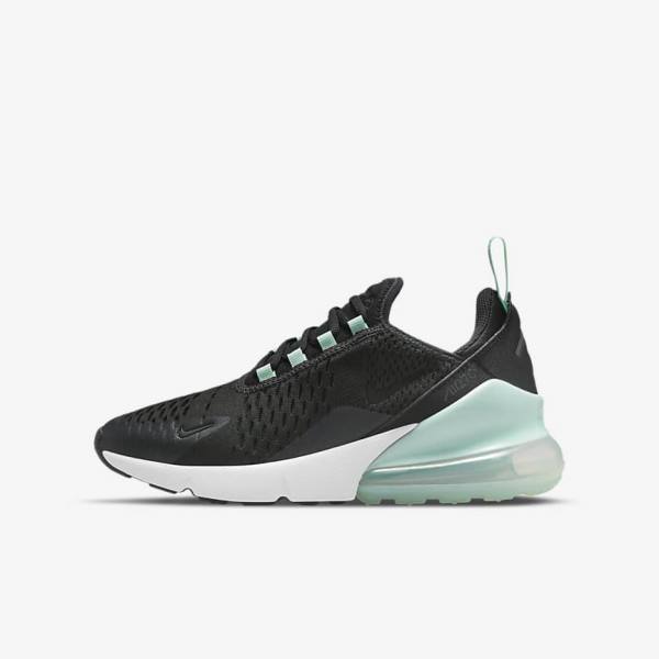 Nike Air Max 270 Older Sneakers Kinderen Wit Mintgroen Zwart | NK927AUS