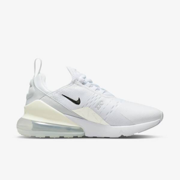 Nike Air Max 270 Sneakers Dames Wit Platina Metal Zilver | NK206GRM