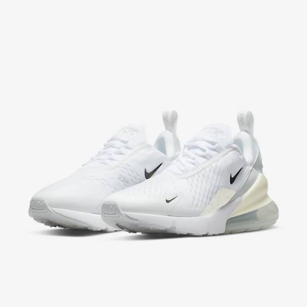 Nike Air Max 270 Sneakers Dames Wit Platina Metal Zilver | NK206GRM