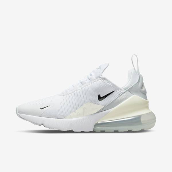 Nike Air Max 270 Sneakers Dames Wit Platina Metal Zilver | NK206GRM