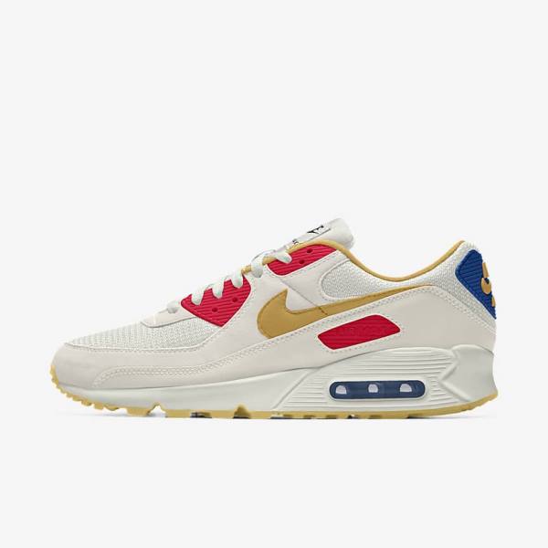 Nike Air Max 90 By You Custom Sneakers Dames Gekleurd | NK801QXS