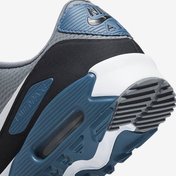 Nike Air Max 90 G Golfschoenen Heren Grijs Zwart Wit | NK594QKI