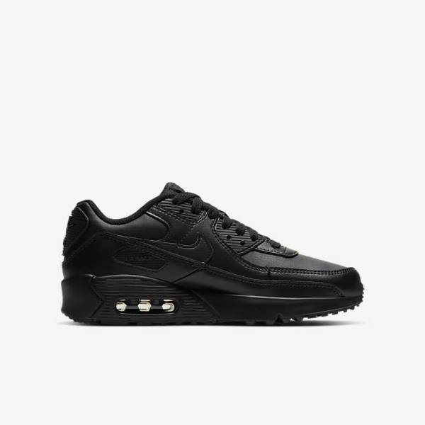 Nike Air Max 90 LTR Older Sneakers Kinderen Zwart Wit | NK704OKN