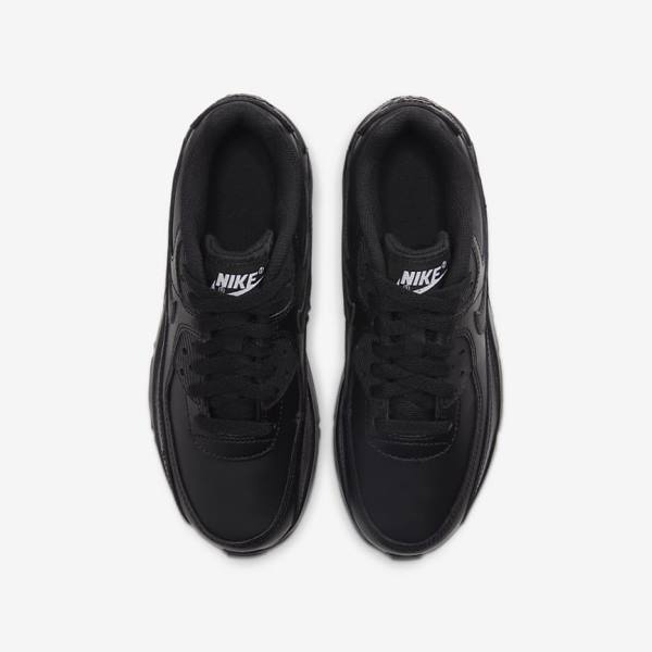 Nike Air Max 90 LTR Older Sneakers Kinderen Zwart Wit | NK704OKN