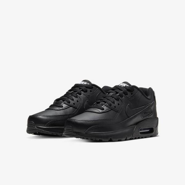 Nike Air Max 90 LTR Older Sneakers Kinderen Zwart Wit | NK704OKN