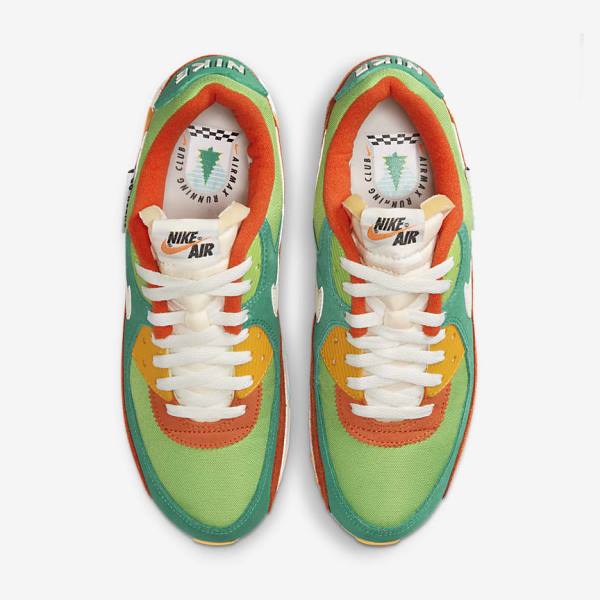 Nike Air Max 90 SE Sneakers Heren Groen Oranje Groen | NK809NUM