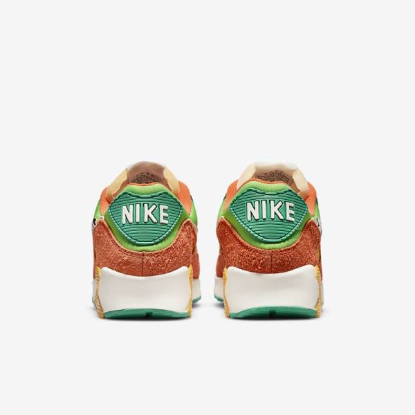 Nike Air Max 90 SE Sneakers Heren Groen Oranje Groen | NK809NUM