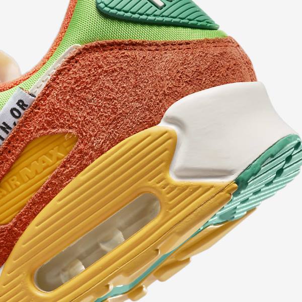 Nike Air Max 90 SE Sneakers Heren Groen Oranje Groen | NK809NUM