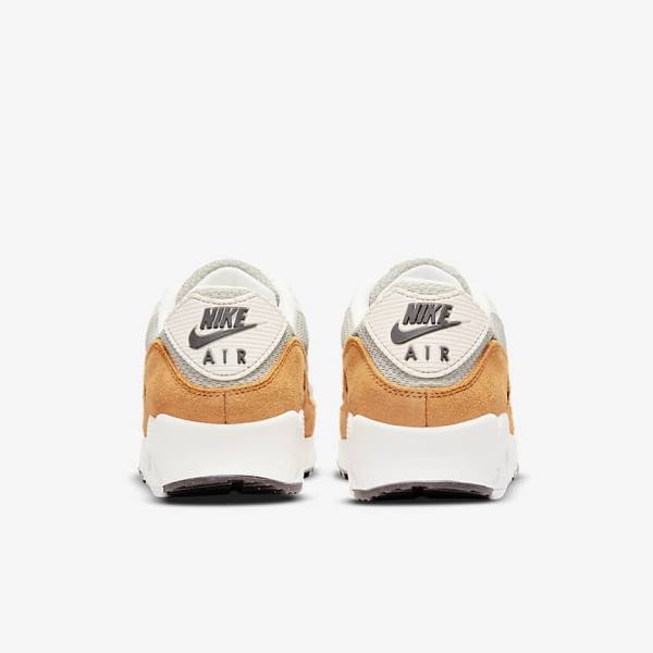 Nike Air Max 90 Sneakers Dames Bruin Lichtbeige Geel | NK350UYA