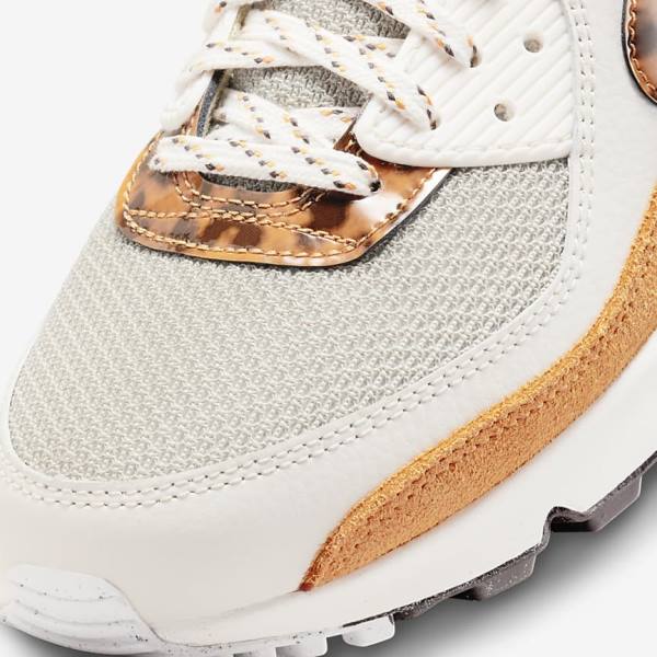 Nike Air Max 90 Sneakers Dames Bruin Lichtbeige Geel | NK350UYA