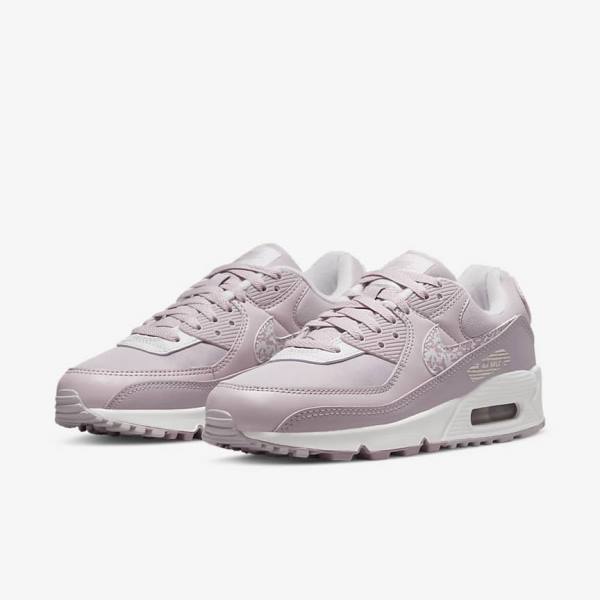 Nike Air Max 90 Sneakers Dames Paars Wit | NK204KGN