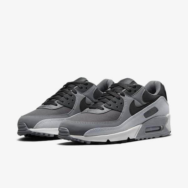 Nike Air Max 90 Sneakers Heren Donkergrijs Zwart | NK267EOF