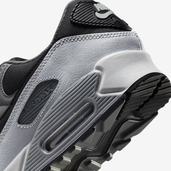 Nike Air Max 90 Sneakers Heren Donkergrijs Zwart | NK267EOF