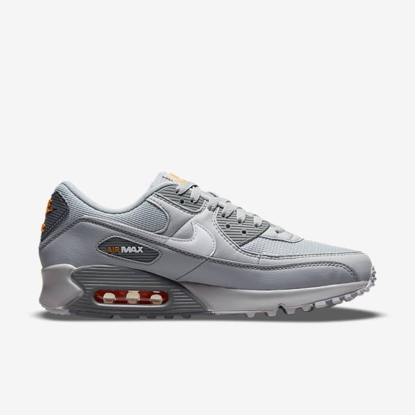 Nike Air Max 90 Sneakers Heren Grijs Wit | NK248XYL