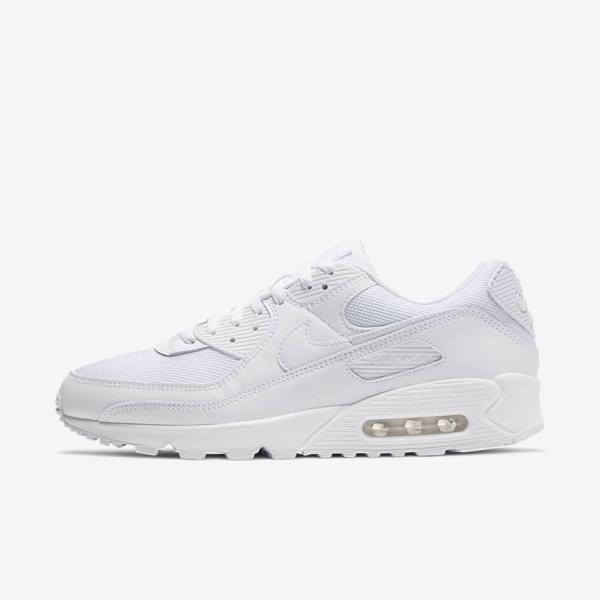 Nike Air Max 90 Sneakers Heren Wit Grijs Wit | NK068EFP