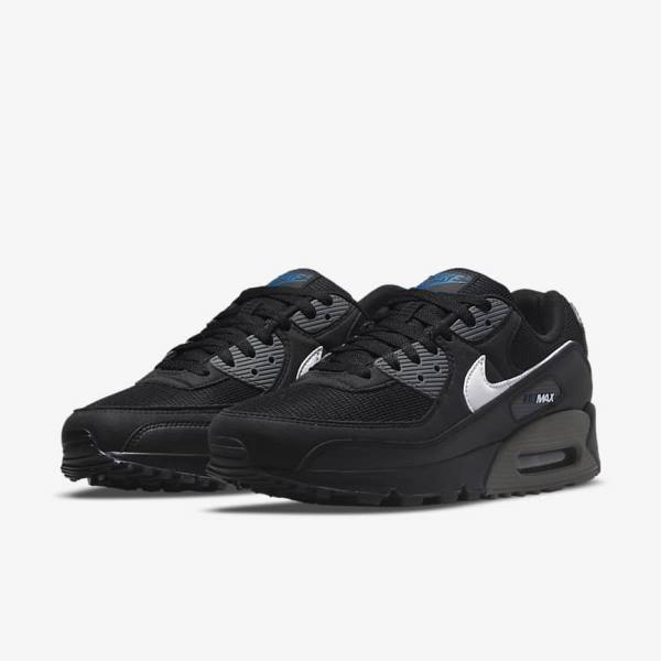 Nike Air Max 90 Sneakers Heren Zwart Grijs Wit | NK295AOL