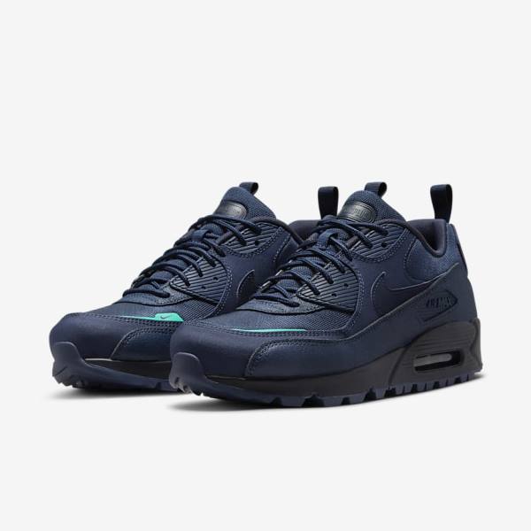 Nike Air Max 90 Surplus Sneakers Heren Donkerblauw Obsidian | NK281SZL