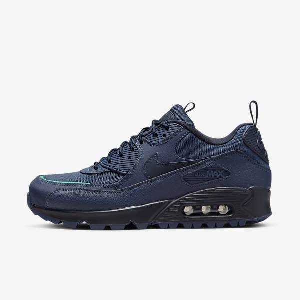 Nike Air Max 90 Surplus Sneakers Heren Donkerblauw Obsidian | NK281SZL