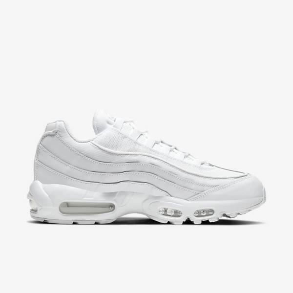 Nike Air Max 95 Essential Sneakers Heren Wit Grijs Wit | NK420LXE