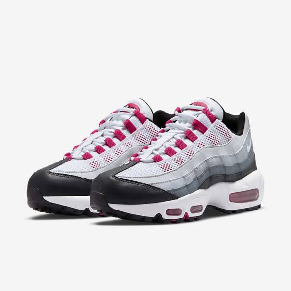 Nike Air Max 95 Sneakers Dames Donkergrijs Grijs Wit | NK516XIW