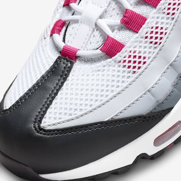 Nike Air Max 95 Sneakers Dames Donkergrijs Grijs Wit | NK516XIW