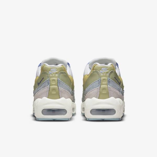 Nike Air Max 95 Sneakers Dames Lichtblauw Olijfgroen | NK973THF