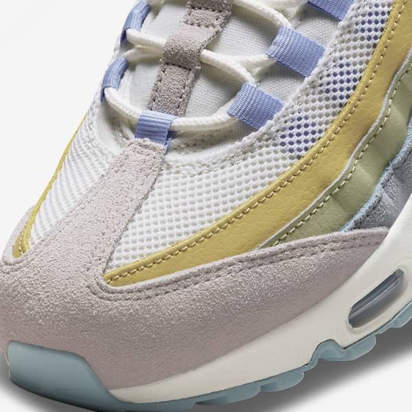 Nike Air Max 95 Sneakers Dames Lichtblauw Olijfgroen | NK973THF