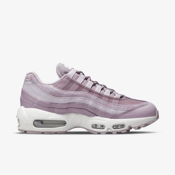 Nike Air Max 95 Sneakers Dames Paars Wit Metal Zilver | NK278YLM