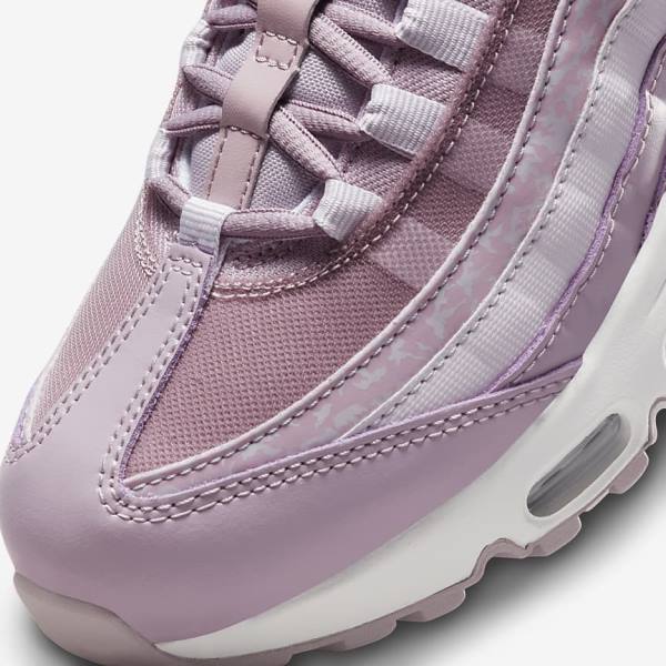 Nike Air Max 95 Sneakers Dames Paars Wit Metal Zilver | NK278YLM