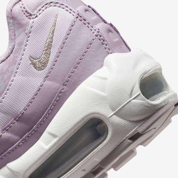 Nike Air Max 95 Sneakers Dames Paars Wit Metal Zilver | NK278YLM