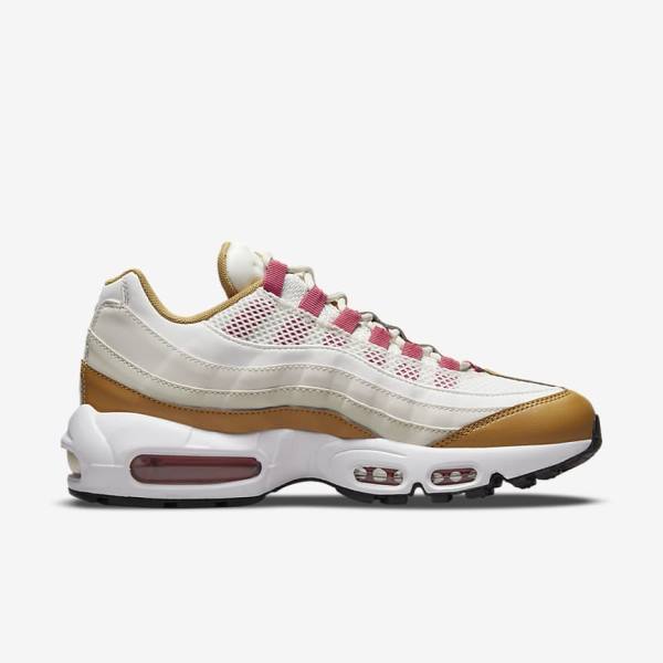 Nike Air Max 95 Sneakers Dames Wit Bruin Groen | NK493VDR