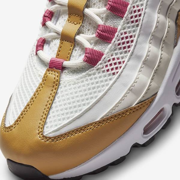 Nike Air Max 95 Sneakers Dames Wit Bruin Groen | NK493VDR