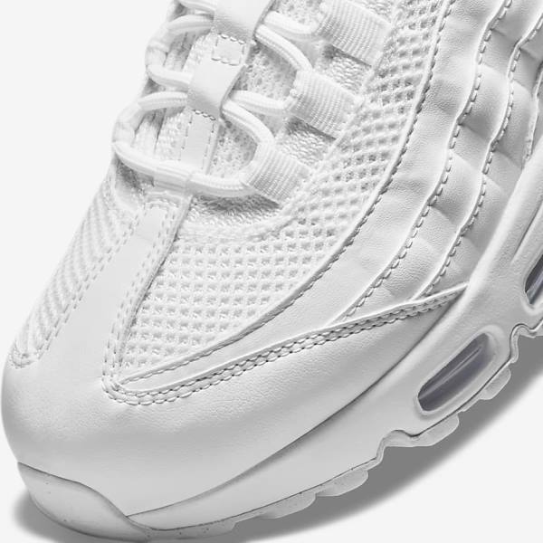 Nike Air Max 95 Sneakers Dames Wit Metal Zilver Wit | NK370ZKW