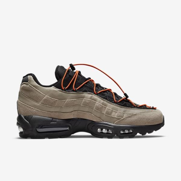 Nike Air Max 95 Sneakers Heren Khaki Oranje Zwart | NK065NWH