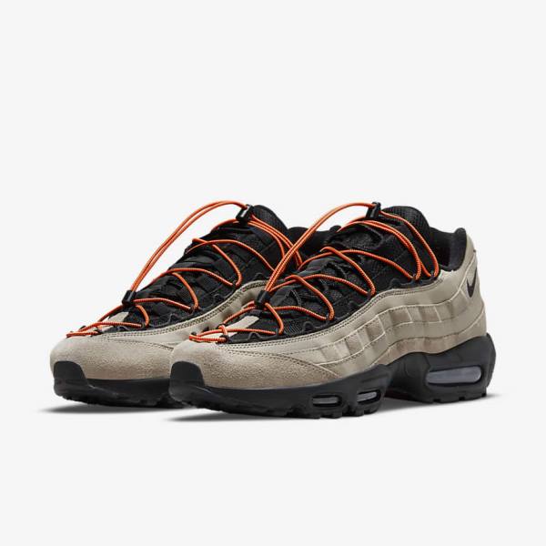 Nike Air Max 95 Sneakers Heren Khaki Oranje Zwart | NK065NWH