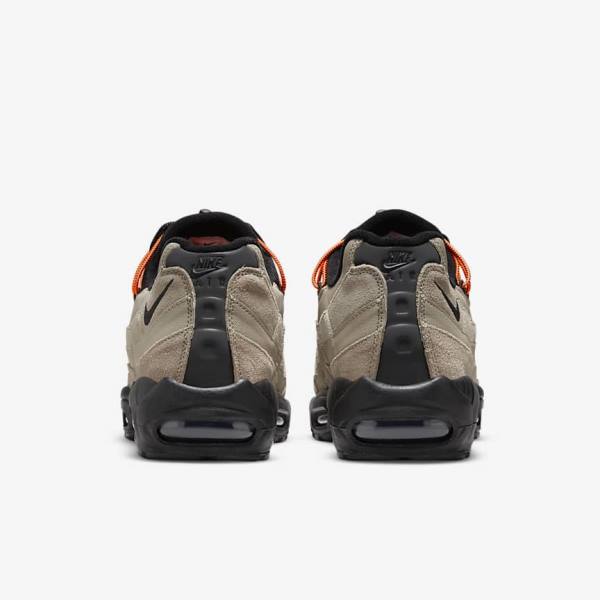 Nike Air Max 95 Sneakers Heren Khaki Oranje Zwart | NK065NWH