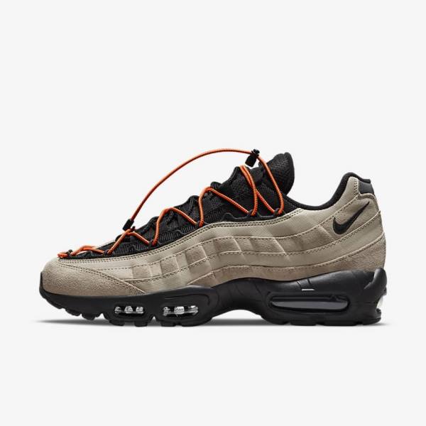 Nike Air Max 95 Sneakers Heren Khaki Oranje Zwart | NK065NWH