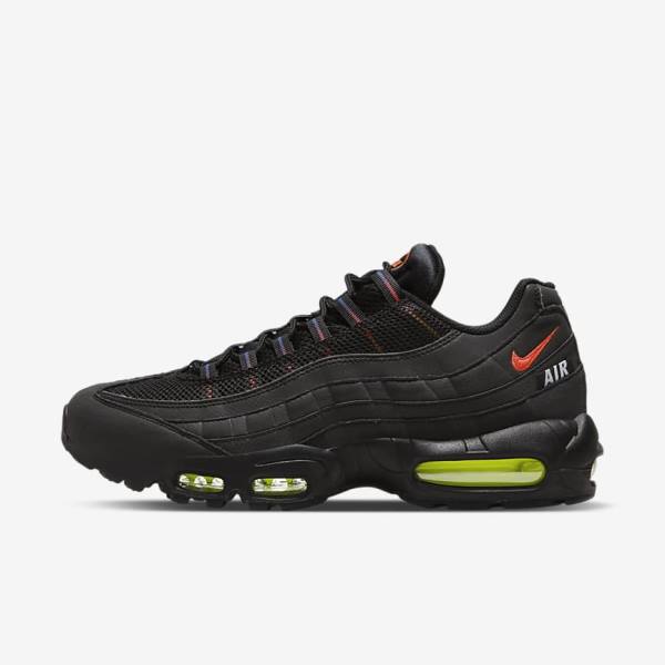 Nike Air Max 95 Sneakers Heren Zwart Blauw Lichtrood | NK157LYB