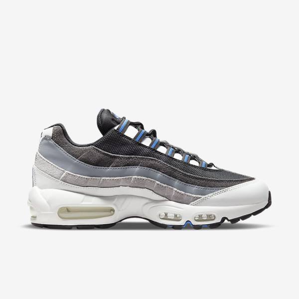 Nike Air Max 95 Sneakers Heren Zwart Donkergrijs Blauw | NK197WDG