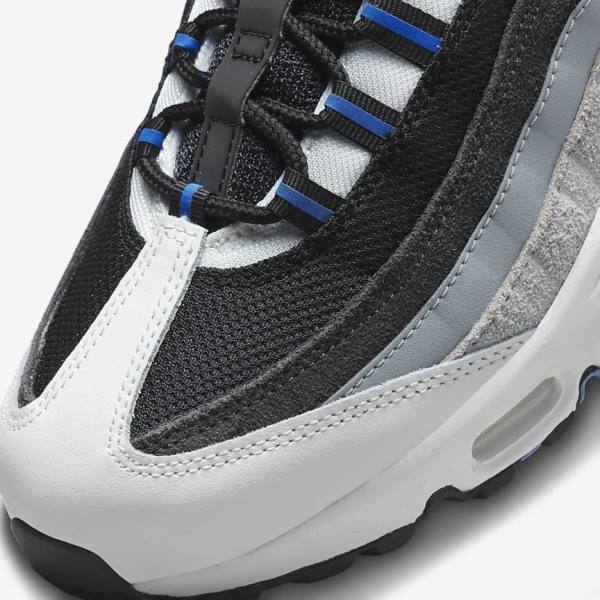 Nike Air Max 95 Sneakers Heren Zwart Donkergrijs Blauw | NK197WDG