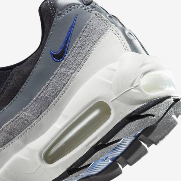 Nike Air Max 95 Sneakers Heren Zwart Donkergrijs Blauw | NK197WDG